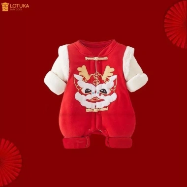Body Tết 2.026 Thêu Nỉ Bông Lót Lông Nhung LOTUKA cho Bé 3-12kg - Tài Lộc 149.000 6