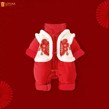 Body Tết 2.026 Thêu Nỉ Bông Lót Lông Nhung LOTUKA cho Bé 3-12kg - Tài Lộc 149.000 10