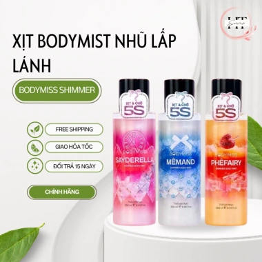 Bodymist Nhũ Lấp Lánh 250ml – Xịt Thơm Nước Hoa, Lưu Hương Lâu, Tỏa Sáng Cơ Thể, Giá Ưu Đãi 186k