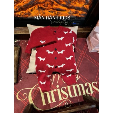 Bodysuit len chó đỏ đô bé trai tặng mũ, đồ tết Noel siêu xinh - Giá 189.000₫ 9
