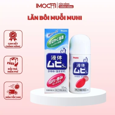 Bôi muỗi dạng lăn Muhi Nhật Bản - Ngừa muỗi đốt, côn trùng cắn 50ml - 116k