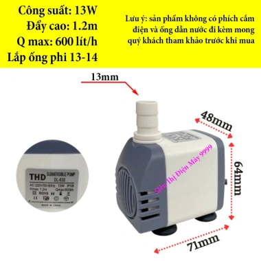 Bơm chìm mini 4-30W 220V đa năng cho bể cá, non bộ, quạt điều hoà hơi nước - Giá chỉ 31.000₫ 4