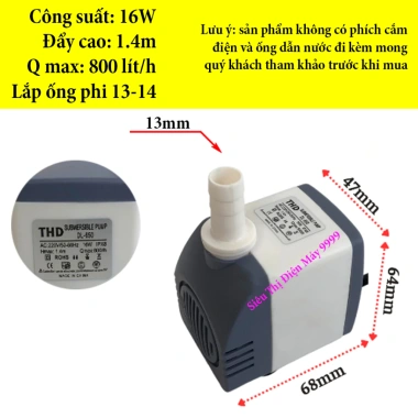 Bơm chìm mini 4-30W 220V đa năng cho bể cá, non bộ, quạt điều hoà hơi nước - Giá chỉ 31.000₫ 5