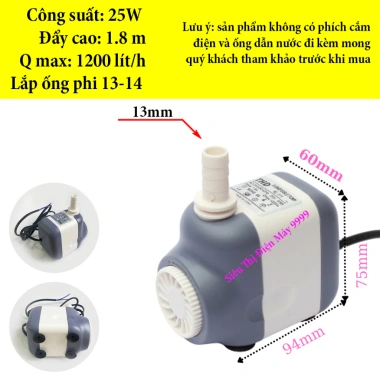 Bơm chìm mini 4-30W 220V đa năng cho bể cá, non bộ, quạt điều hoà hơi nước - Giá chỉ 31.000₫ 7