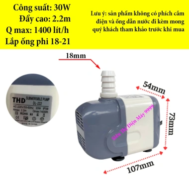 Bơm chìm mini 4-30W 220V đa năng cho bể cá, non bộ, quạt điều hoà hơi nước - Giá chỉ 31.000₫ 8