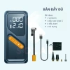 Bơm lốp ô tô SOLAR HR012 80W màn LED, đèn sạc dự phòng, động cơ siêu nạp 620k 9