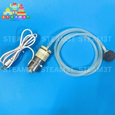 Bơm oxy mini chạy pin 3V-6V kèm ống đá sủi 1m, cáp USB, dùng sạc dự phòng – LK594 4