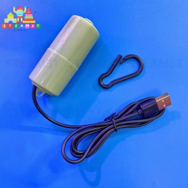 Bơm oxy mini chạy pin 3V-6V kèm ống đá sủi 1m, cáp USB, dùng sạc dự phòng – LK594 7