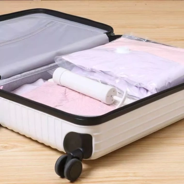 Bơm tay hút chân không cho túi, gọn quần áo, chăn mền, tiết kiệm diện tích, giá chỉ 16.000đ 3