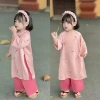 Bờm tóc nhún phồng đính hạt trai cho bé gái - Đồ tết áo dài Y041 giá 15.000 VND