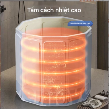 Bồn tắm gấp gọn đa năng cho người lớn, trẻ em và gia đình, tiết kiệm không gian, giá ưu đãi 755.879₫ 4