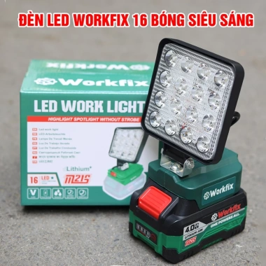 Bóng đèn LED chạy pin máy khoan WORKFIX WF-L16/L48/L84 - Chân pin 4cm, giá 169k