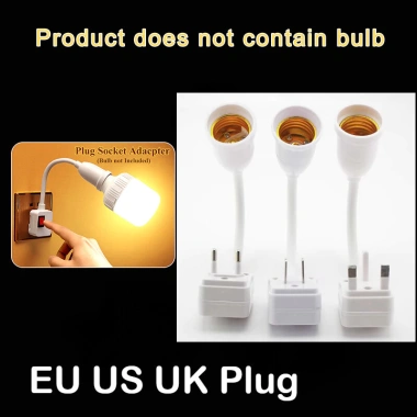 Bóng Đèn LED E27 Đế Giá Đỡ, Bộ Chuyển Đổi + Công Tắc EU‑US‑UK, Tiết Kiệm 39.600₫