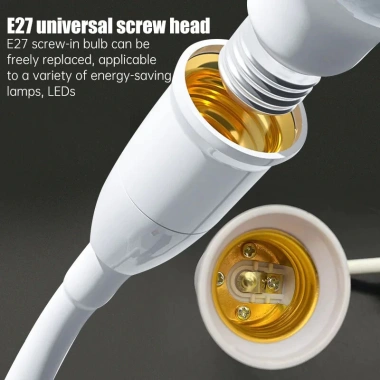 Bóng Đèn LED E27 Đế Giá Đỡ, Bộ Chuyển Đổi + Công Tắc EU‑US‑UK, Tiết Kiệm 39.600₫ 2