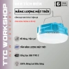 Bóng đèn tích điện 200W siêu sáng LED năng lượng mặt trời, móc treo nam châm, sạc USB‑C - chỉ 112.000₫