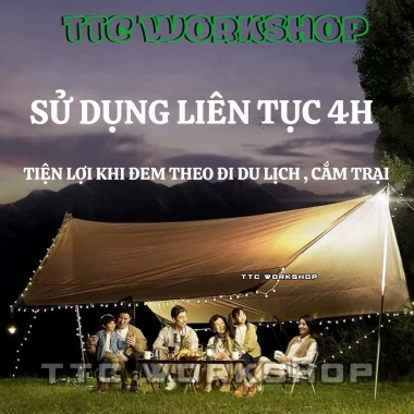 Bóng đèn tích điện 200W siêu sáng LED năng lượng mặt trời, móc treo nam châm, sạc USB‑C - chỉ 112.000₫ 6