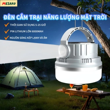 Bóng đèn tích điện cổng sạc Type-C và sạc năng lượng mặt trời chống thấm, cho hoạt động ngoài trời, giá chỉ 139.000₫ 2
