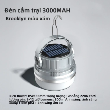 Bóng đèn tích điện cổng sạc Type-C và sạc năng lượng mặt trời chống thấm, cho hoạt động ngoài trời, giá chỉ 139.000₫ 10