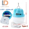 Bóng đèn tích điện sạc Type-C, hít nam châm, móc treo, 3 pin lượng cao siêu sáng