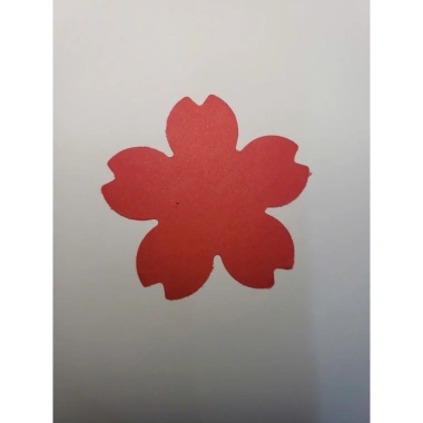 Bông hoa Đào Cành Khuyết 100 chiếc 3,5cm - Bìa màu dập sẵn 160gsm, chỉ 40.000đ