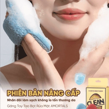 Bông mút rửa mặt Amortals bọt biển găng tay hở ngón - Làm sạch da mặt, giá chỉ 94.000đ 7 Bông mút rửa mặt Amortals bọt biển găng tay hở ngón - Làm sạch da mặt, giá chỉ 94.000đ 7