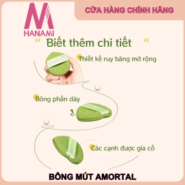 Bông Mút Rửa Mặt Biển AMORTALS Chính Hãng - Làm Sạch Sâu, Dịu Nhẹ, Giá 32.000₫ 7