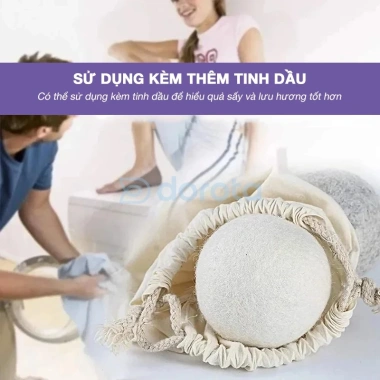 Bóng sấy len lông cừu tự nhiên cho máy giặt sấy - Khô nhanh, chống nhăn, 41.900₫ 6