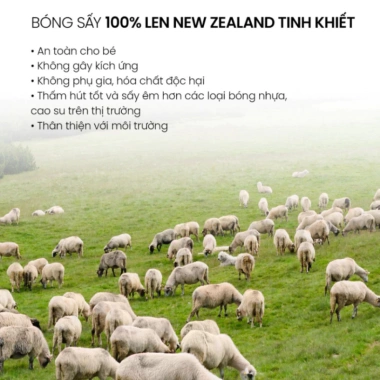 Bóng Sấy Quần Áo Len Lông Cừu New Zealand Khô Nhanh Tiết Kiệm Chống Nhăn Thơm LIKE BS01