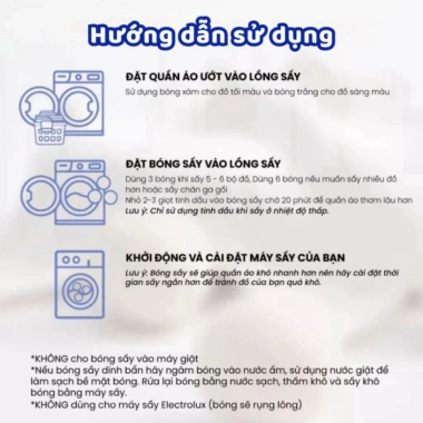 Bóng Sấy Quần Áo Len Lông Cừu New Zealand Khô Nhanh Tiết Kiệm Chống Nhăn Thơm LIKE BS01