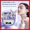 Bông tai Bluetooth không dây, thiết kế mở kẹp tháo rời, ANC giảm tiếng ồn, phù hợp thể thao nữ, quà tặng