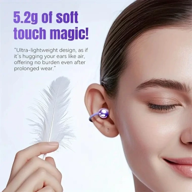 Bông tai Bluetooth không dây, thiết kế mở kẹp tháo rời, ANC giảm tiếng ồn, phù hợp thể thao nữ, quà tặng 9 Bông tai Bluetooth không dây, thiết kế mở kẹp tháo rời, ANC giảm tiếng ồn, phù hợp thể thao nữ, quà tặng 9