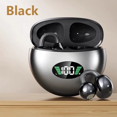 Bông tai Bluetooth không dây, thiết kế mở kẹp tháo rời, ANC giảm tiếng ồn, phù hợp thể thao nữ, quà tặng
