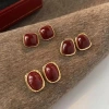 Bông tai đỏ tết mạ kim loại sang chảnh, phong cách Hàn Quốc, rẻ vô đối 19.900đ - hot trend 4