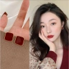 Bông tai đỏ tết mạ kim loại sang chảnh, phong cách Hàn Quốc, rẻ vô đối 19.900đ - hot trend 9
