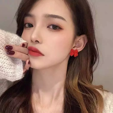 Bông tai đỏ tết mạ kim loại sang chảnh, phong cách Hàn Quốc, rẻ vô đối 19.900đ - hot trend 10