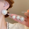 Bông tai DREJEW 925 kim bạc Pháp retro hình học ngọc trai, không dị ứng, 19.000
