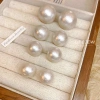 Bông tai DREJEW 925 kim bạc Pháp retro hình học ngọc trai, không dị ứng, 19.000 2