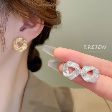 Bông Tai Kim Bạc Hình Tam Giác Cá Nhân Hóa Không Gây Dị Ứng Cho Nữ - Thời Trang 8