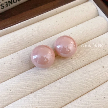 Bông Tai Mạ Bạc 925 Hình Tròn Ngọt Ngào Không Gây Dị Ứng - Thời Trang Nữ 2