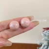 Bông Tai Mạ Bạc 925 Hình Tròn Ngọt Ngào Không Gây Dị Ứng - Thời Trang Nữ 3