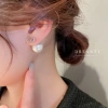 Bông tai mạ bạc kim cương ngọc trai Hàn Quốc thời trang cho nữ - 23.400đ 7