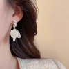Bông tai ngọc trai cổ điển Pháp đính đá và hoa - Phụ kiện sang trọng nữ, giảm 21% còn 77.290₫ 5