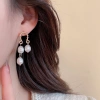 Bông tai ngọc trai cổ điển Pháp đính đá và hoa - Phụ kiện sang trọng nữ, giảm 21% còn 77.290₫ 6