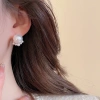 Bông tai ngọc trai cổ điển Pháp đính đá và hoa - Phụ kiện sang trọng nữ, giảm 21% còn 77.290₫ 9