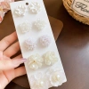 Bông tai ngọc trai hoa kim bạc - Thời trang sang trọng, giá ưu đãi 39.650₫