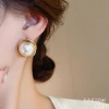 Bông tai ngọc trai nhân tạo hình tròn DREJEW nữ Kiểu cổ điển giảm giá 38.000đ 8