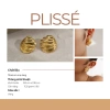 Bông tai nữ mạ vàng Plissé Jesmee - Khuyên tai xếp ly độc đáo, chỉ 289.000₫ 8