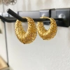 Bông tai nữ nhẹ sang trọng, phong cách lạnh, vàng 18K, tròn phóng đại - 94.600₫ 10