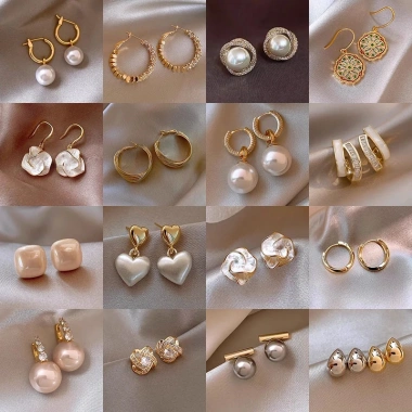Bông tai nữ nhỏ gọn cá tính, phong cách Hàn Quốc, đa dạng kiểu dáng, chỉ 10.200đ