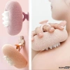 Bông tắm tạo bọt massage tẩy da chết hoa hướng dương, tặng miếng rửa mặt silicone